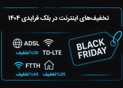 خرید اینترنت در بلک فرایدی 1404 ، نگاهی به جشنواره های تخفیفی شرکت های مختلف